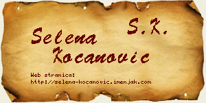 Selena Kocanović vizit kartica